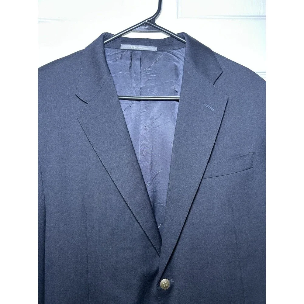 Hickey Freeman Men’s Madison Wool/Cashmere Sports Coat Blazer (BLACK) Size 44R